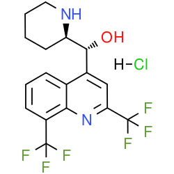 Chemical structure of Mefloquine Impurity C (hydrochloride) (CAS 58560-52-4)