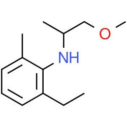 Chemical structure of 2-ethyl-N-(1-methoxypropan-2-yl)-6-methylaniline (CAS 51219-00-2)