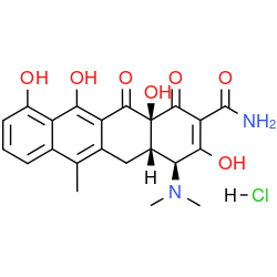 Chemical structure of Tetracycline Impurity C (hydrochloride) (CAS 13803-65-1)
