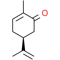 Chemical structure of (S)-(+)-carvone (CAS 2244-16-8)