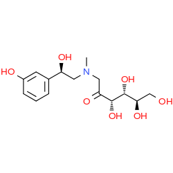 Chemical structure of Phenylephrine D-(+)-glucose adduct (CAS 2575516-66-2)