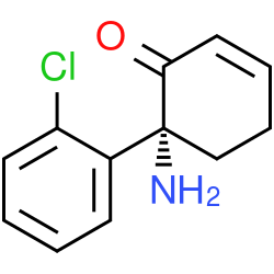 Chemical structure of (𝑅)-dehydronorketamine (CAS 153381-93-2)