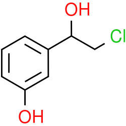 Chemical structure of (RS)-2-chloro-1-(3-hydroxyphenyl)ethanol (CAS 1378757-22-2)