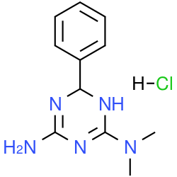 Chemical structure of Metformin benzaldehyde adduct (hydrochloride) (CAS 352211-02-0)