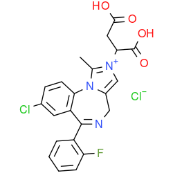 Chemical structure of Midazolam maleic acid adduct (CAS 2531288-23-8 (inner salt))