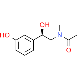Chemical structure of N-acetylphenylephrine (CAS 58952-80-0)